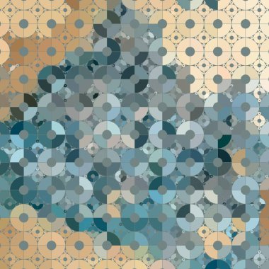 Çiçeklerle soyut renkli arkaplan