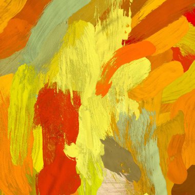 Tuval el yapımı yağlıboya. Renkli doku. Fırça darbeleri. Renkli görüntü. Modern sanat. Çağdaş sanat.