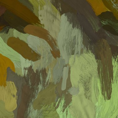 Tuval el yapımı yağlıboya. Renkli doku. Fırça darbeleri.