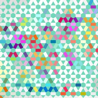 Renk fraktal geometrik soyut desen