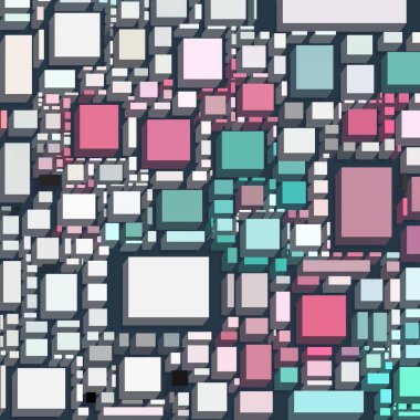 Soyut sanat dokusu. Kareler ile renkli doku. Modern sanat eserleri. Renkli görüntü