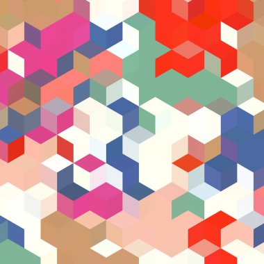 Geometrik desenlerle soyut sanat dokusu