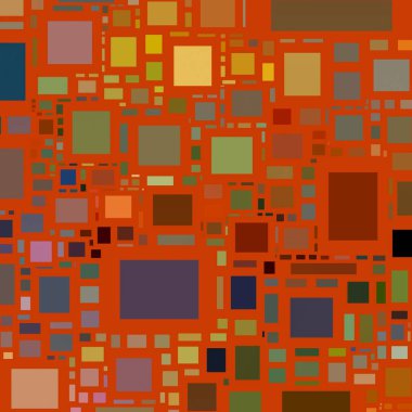 Soyut sanat dokusu. Kareler ile renkli doku. Modern sanat eserleri. Renkli görüntü