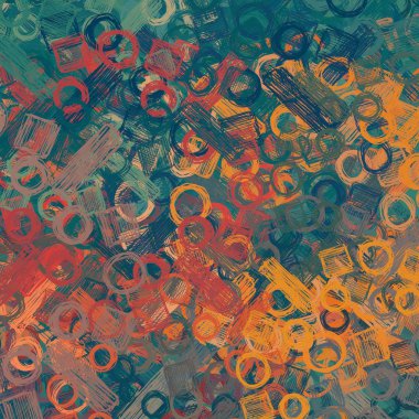 Çiçekli, soyut, pürüzsüz desen