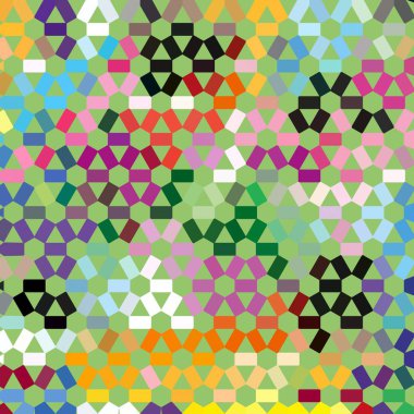 Renk fraktal geometrik soyut desen