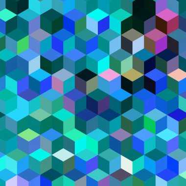 Renk fraktal geometrik soyut desen