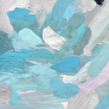 Tuval el yapımı yağlıboya. Renkli doku. Fırça darbeleri. Renkli görüntü. Modern sanat. Çağdaş sanat.