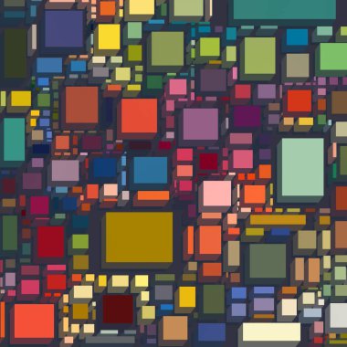 Soyut sanat dokusu. Kareler ile renkli doku. Modern sanat eserleri. Renkli görüntü