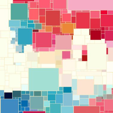 Soyut sanat dokusu. Kareler ile renkli doku. Modern sanat eserleri. Renkli görüntü