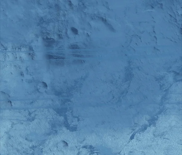 Kar ayak izleri Serra da Estrala Portekiz