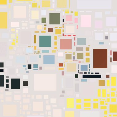 Soyut sanat dokusu. Kareler ile renkli doku. Modern sanat eserleri. Renkli görüntü