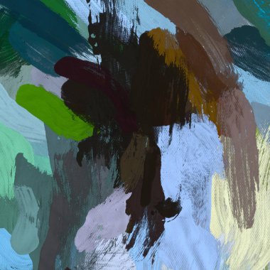 Tuval el yapımı yağlıboya. Renkli doku. Fırça darbeleri. Renkli görüntü. Modern sanat. Çağdaş sanat.