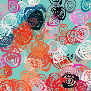 sorunsuz geçmiş ile çiçek desenli