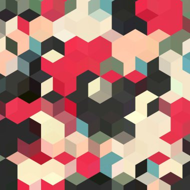 Geometrik desenlerle soyut sanat dokusu