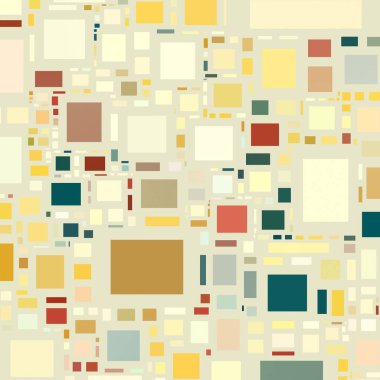 Soyut sanat dokusu. Kareler ile renkli doku. Modern sanat eserleri. Renkli görüntü