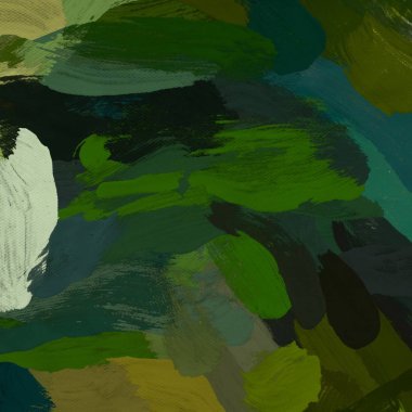 Tuval el yapımı yağlıboya. Renkli doku. Fırça darbeleri. Renkli görüntü. Modern sanat. Çağdaş sanat.