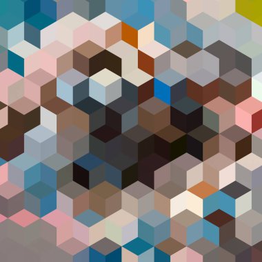 Renk fraktal geometrik soyut desen