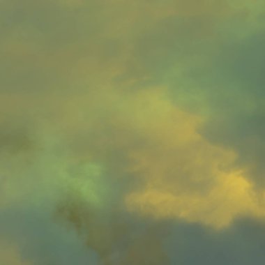 Soyut sarı duman buhar bir siyah arka plan üzerinde taşır. Aromaterapi kavramı