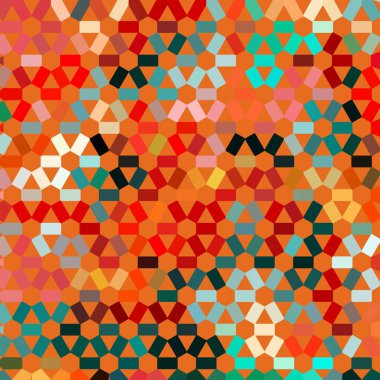 Renk fraktal geometrik soyut desen