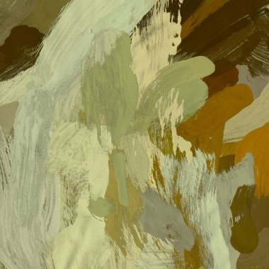 Tuval el yapımı yağlıboya. Renkli doku. Fırça darbeleri.