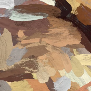 Tuval el yapımı yağlıboya. Renkli doku. Fırça darbeleri.