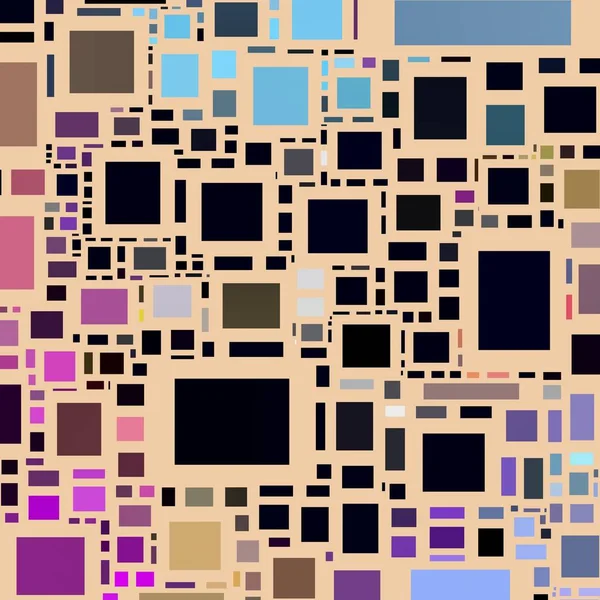 Abstrakcyjna Tekstura Sztuki Kolorowa Tekstura Kwadratami Nowoczesne Dzieła Sztuki Kolorowy — Zdjęcie stockowe