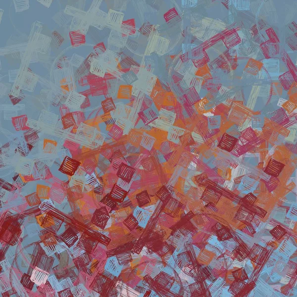 Renkli çiçeklerle soyut arkaplan