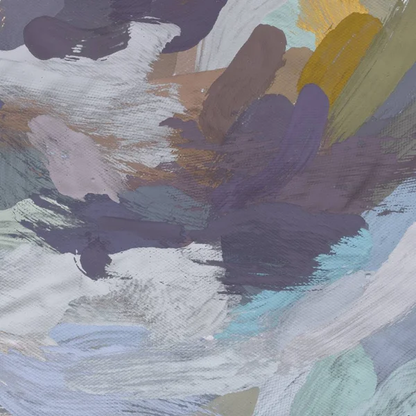 Tuval el yapımı yağlıboya. Renkli doku. Fırça darbeleri.