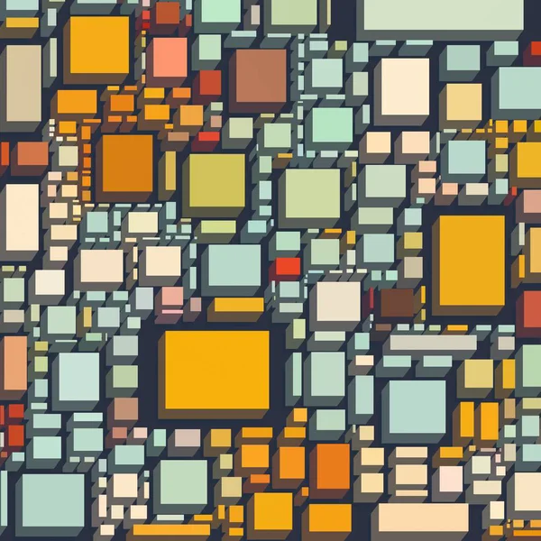 Soyut sanat dokusu. Kareler ile renkli doku. Modern sanat eserleri. Renkli görüntü