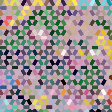 Renk fraktal geometrik soyut desen