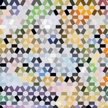 Renk fraktal geometrik soyut desen