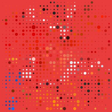 Noktalı kusursuz desen. vektör illüstrasyonu