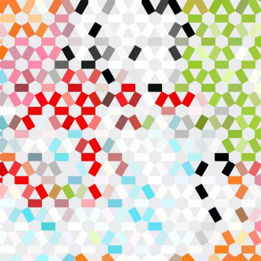 Renk fraktal geometrik soyut desen