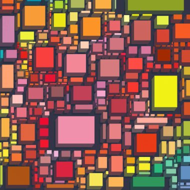 Soyut sanat dokusu. Kareler ile renkli doku. Modern sanat eserleri. Renkli görüntü