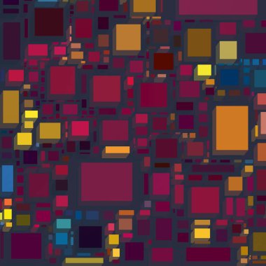 Soyut sanat dokusu. Kareler ile renkli doku. Modern sanat eserleri. Renkli görüntü