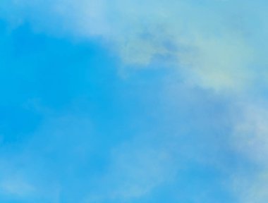 Mavi gökyüzünden yağlı boya tablo tarzında bulutlarla süslenmiş soyut arkaplan, poster, site, iç tasarım, çıkartma, tebrik kartı, reklam için renkli arkaplan