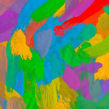 El yapımı tuvale yağlı boya. Soyut sanat dokusu. Renkli doku. Modern sanat eserleri. Yağlı boya darbeleri. Fırça darbeleri. Modern sanat. Çağdaş sanat. Sanatsal tuval.