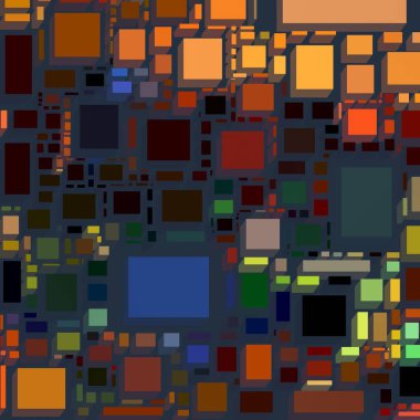 Soyut sanat dokusu. Kareler ile renkli doku. Modern sanat eserleri. Renkli görüntü