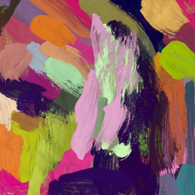 El yapımı tuvale yağlı boya. Soyut sanat dokusu. Renkli doku. Modern sanat eserleri. Yağlı boya darbeleri. Fırça darbeleri. Modern sanat. Çağdaş sanat. Sanatsal tuval.