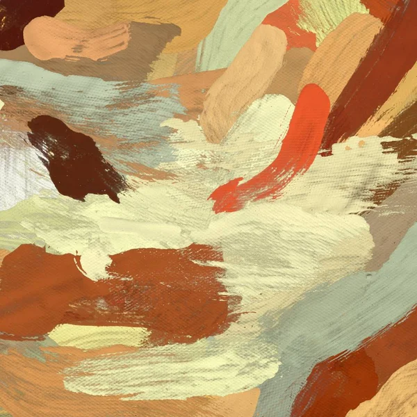 Tuval el yapımı yağlıboya. Renkli doku. Fırça darbeleri.