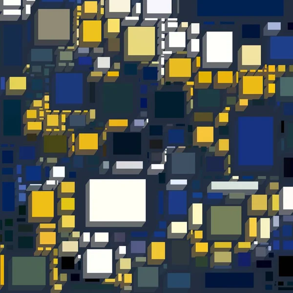 Soyut sanat dokusu. Kareler ile renkli doku. Modern sanat eserleri. Renkli görüntü