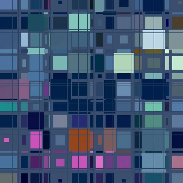 Bunte Abstrakte Hintergrund Mit Quadraten — Stockfoto