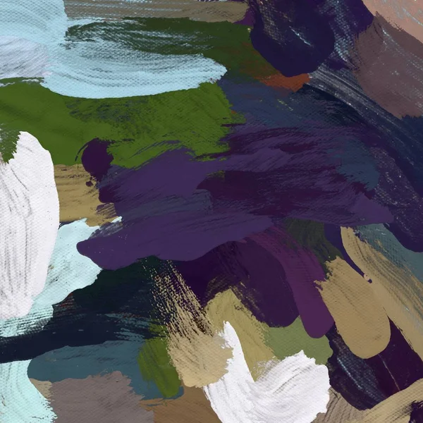 Tuval el yapımı yağlıboya. Renkli doku. Fırça darbeleri.