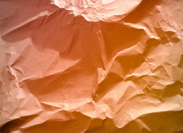 Crumpled Blank Orange Paper · Free Stock Photo