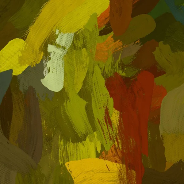 Tuval el yapımı yağlıboya. Renkli doku. Fırça darbeleri. Renkli görüntü. Modern sanat. Çağdaş sanat.