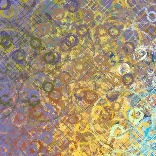 çiçek desenli soyut gösteren resim