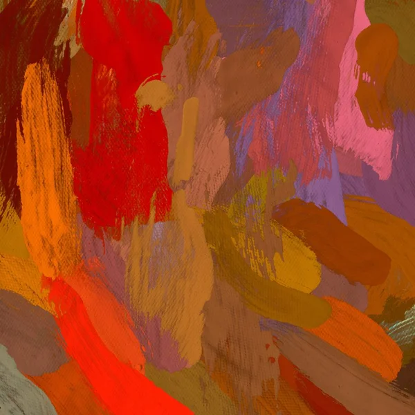 Tuval el yapımı yağlıboya. Renkli doku. Fırça darbeleri. Renkli görüntü. Modern sanat. Çağdaş sanat.