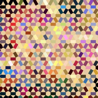 Renk fraktal geometrik soyut desen