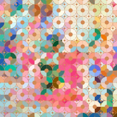 Renkli çiçeklerle soyut arkaplan