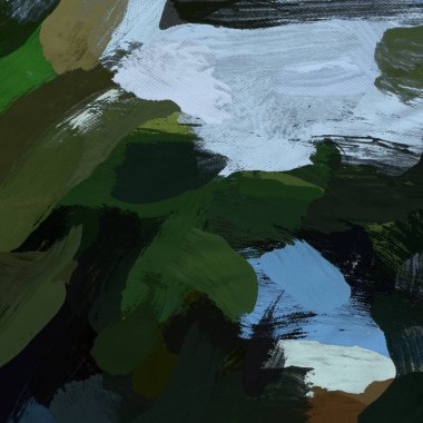 Tuval el yapımı yağlıboya. Renkli doku. Fırça darbeleri.